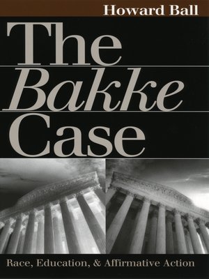 cover image of The Bakke Case